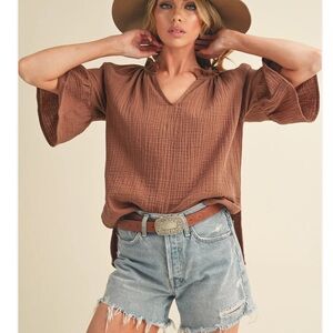 Elegant Dusty Rose Pink top